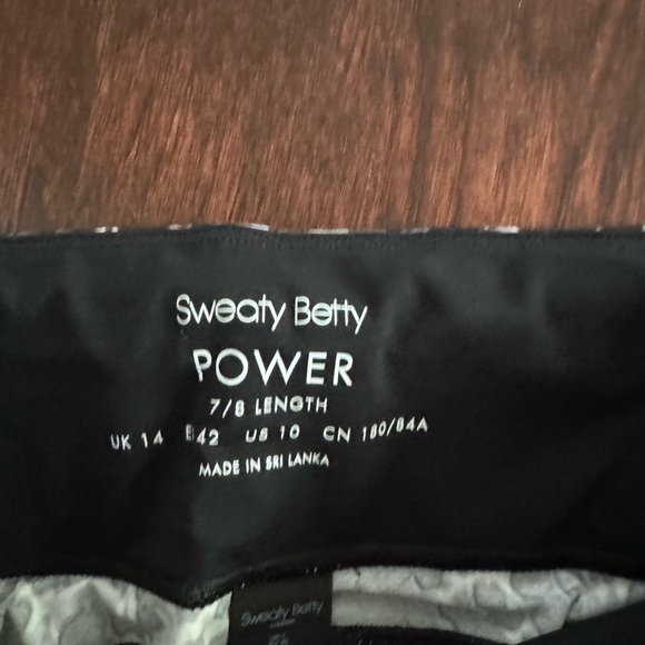 Sweaty Betty Power Cropped Workout Leggings Size large NWT - Picture 4 of 7